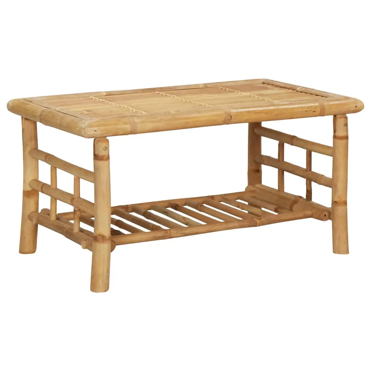 Bamboo Garden Lounge Set Outdoor Furniture 4 Piece with Cushions