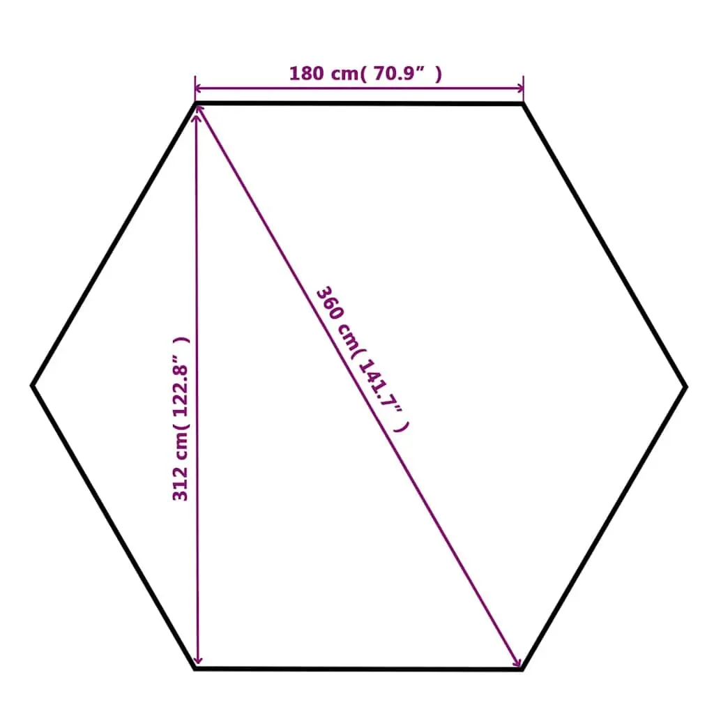 Hexagonal Garden Pavilion Tent