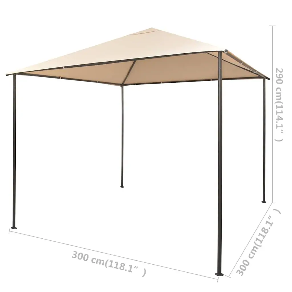 3x3m Gazebo Pavilion with Durable Steel Frame and Fabric