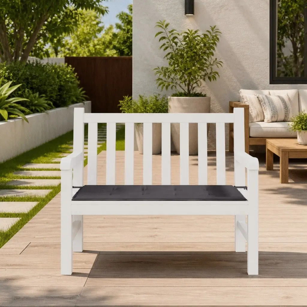 Garden Bench Cushion Anthracite 100x50x3cm Outdoor Patio Seat Pad Oxford Fabric