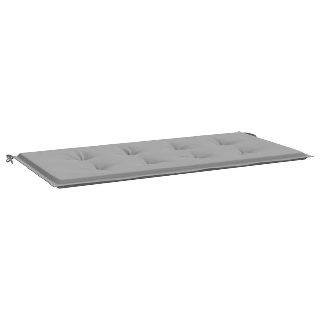 Garden Bench Cushion Grey 120x50x3 cm Outdoor Use Oxford Fabric