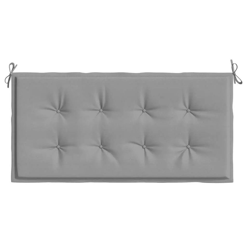 Garden Bench Cushion Grey 120x50x3 cm Outdoor Use Oxford Fabric
