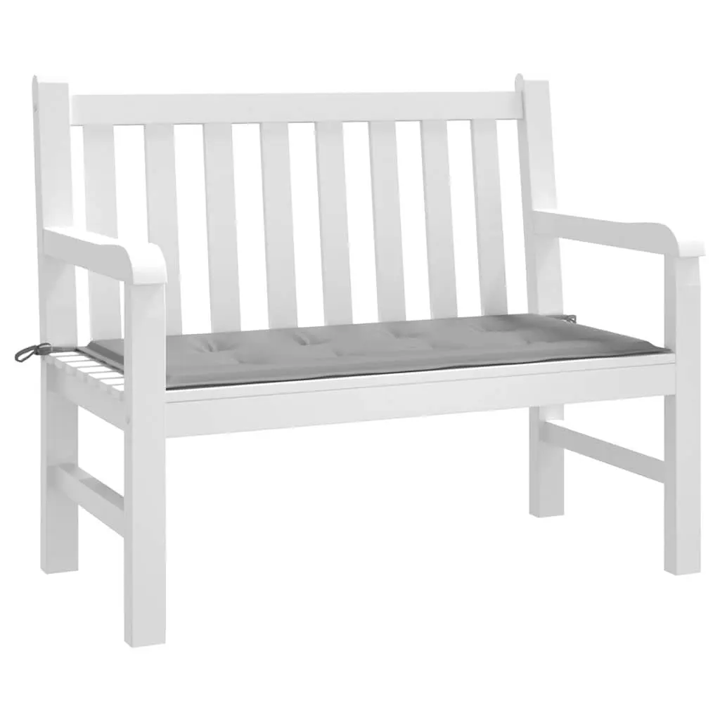 Garden Bench Cushion Grey 120x50x3 cm Outdoor Use Oxford Fabric