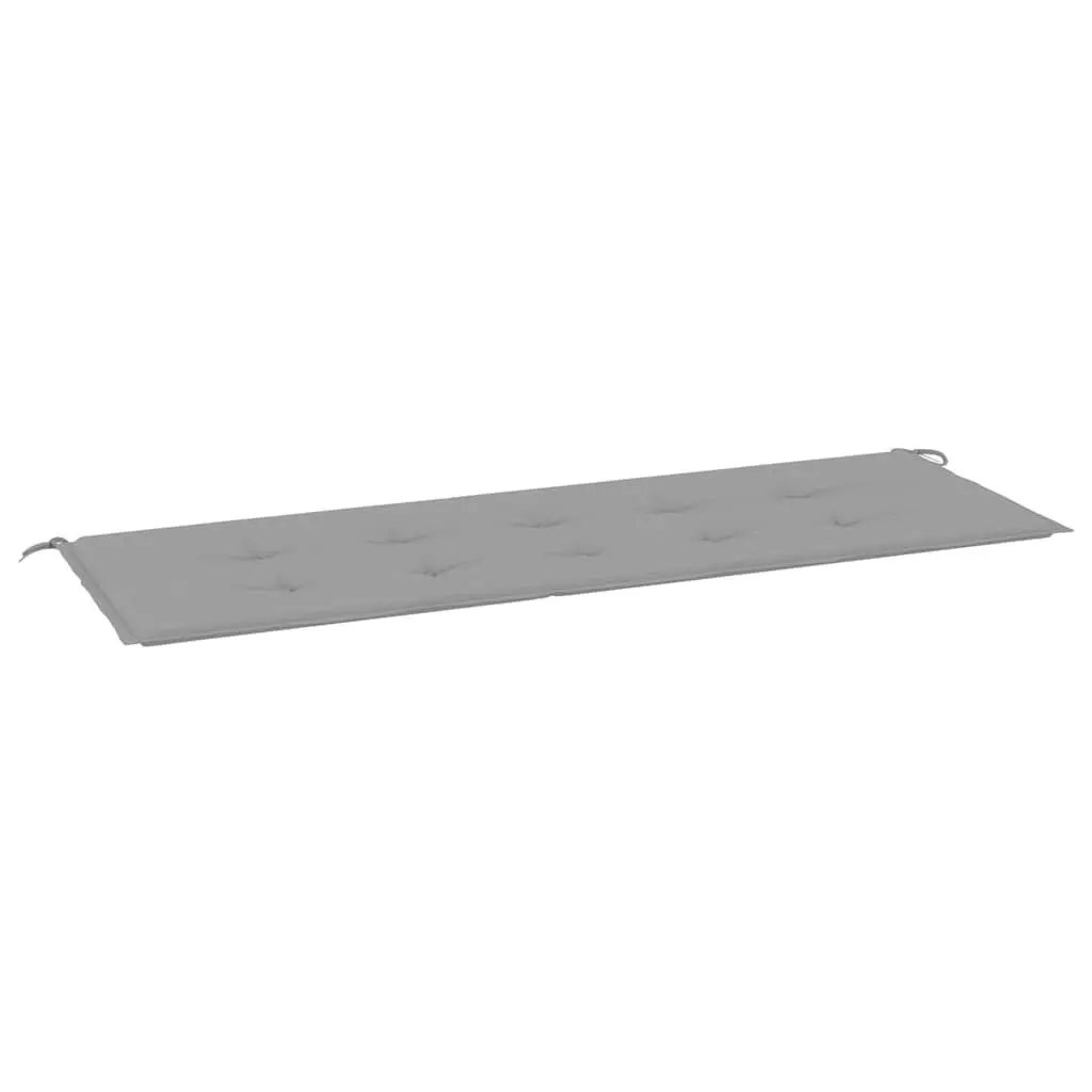 Garden Bench Cushion Outdoor 150x50x3cm Grey Oxford Fabric