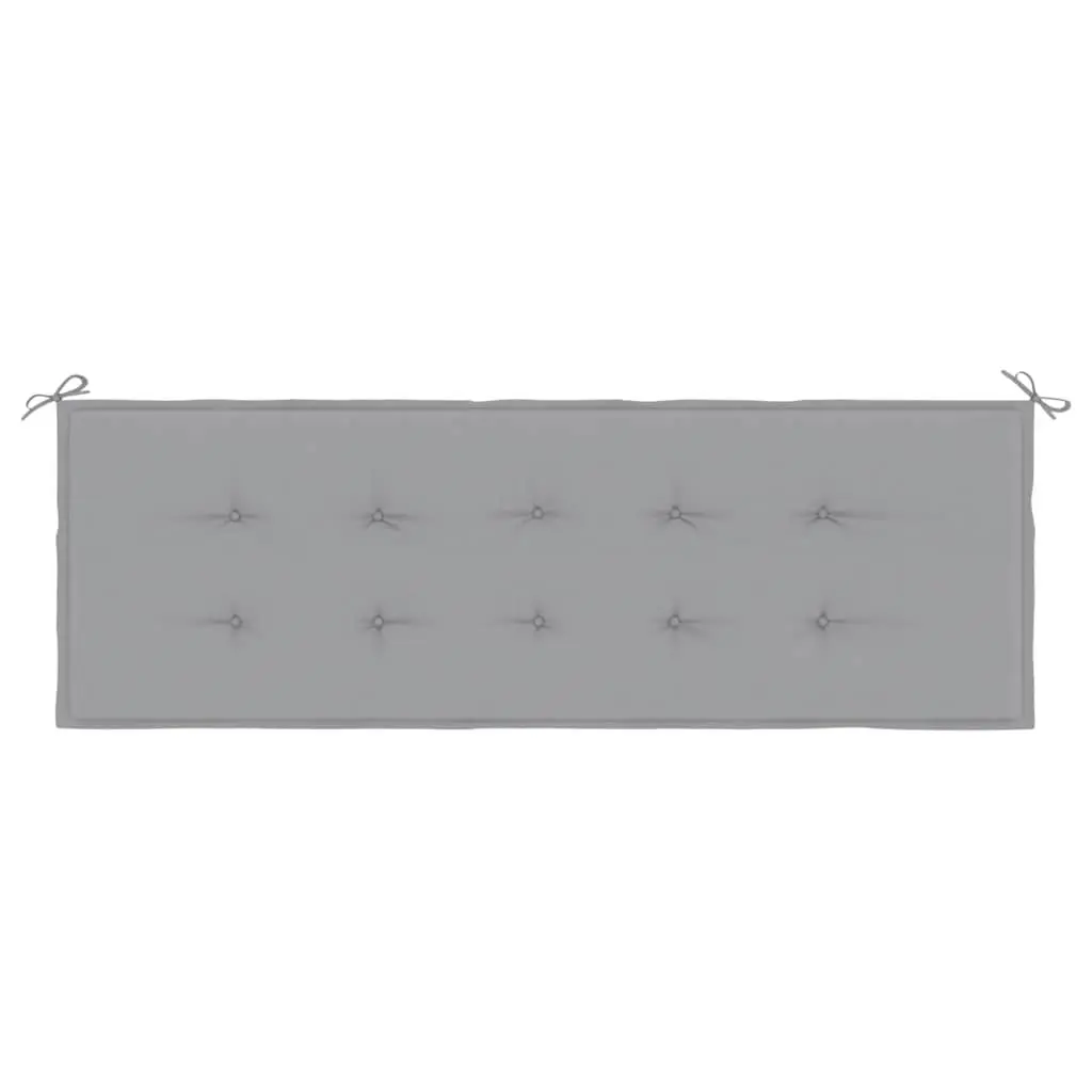 Garden Bench Cushion Outdoor 150x50x3cm Grey Oxford Fabric