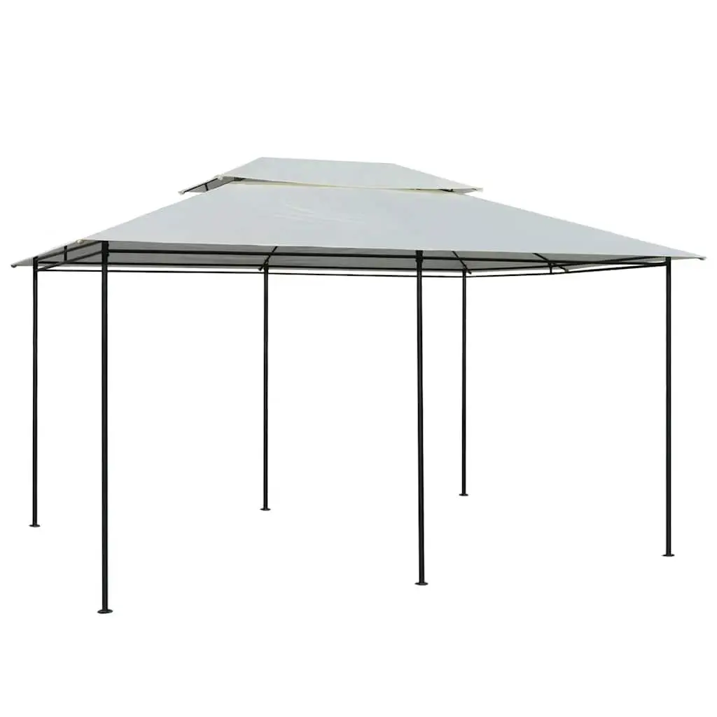 Garden Marquee Gazebo with Curtains 4x3 m White Outdoor Party Tent Canopy
