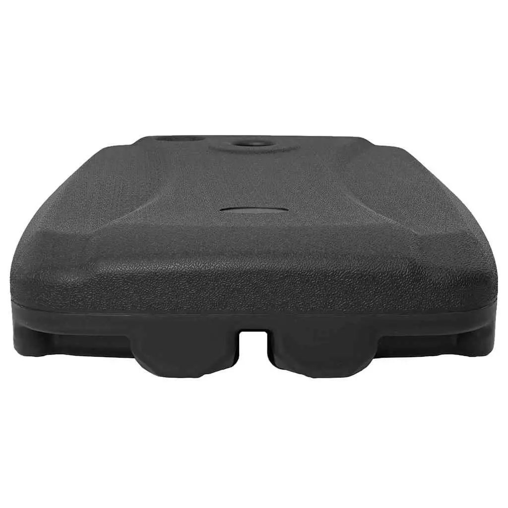 Outdoor Umbrella Stand Mobile Base with Wheels Black Garden Parasol Holder