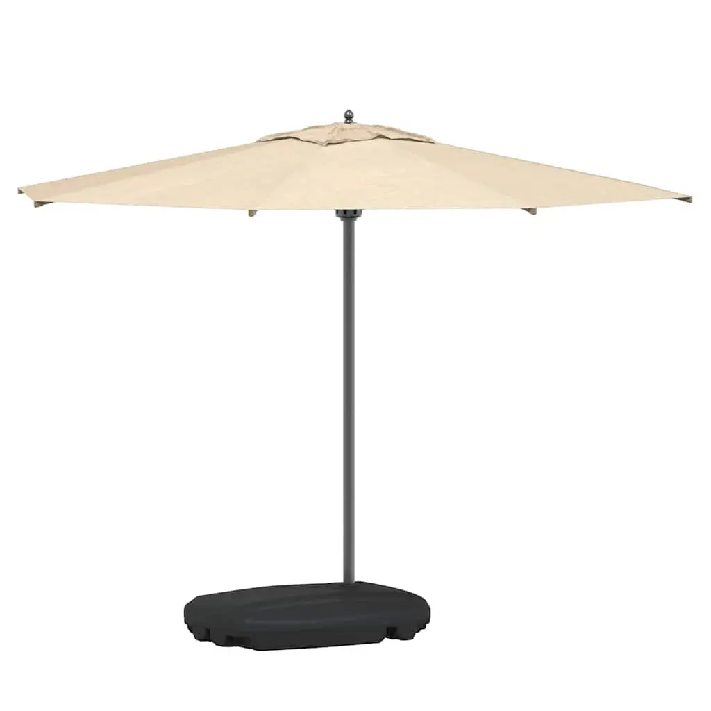 Outdoor Umbrella Stand Mobile Base with Wheels Black Garden Parasol Holder