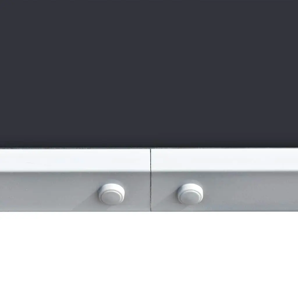 Outdoor Dining Table Garden Patio 150x90cm Glass Top Steel Legs Black
