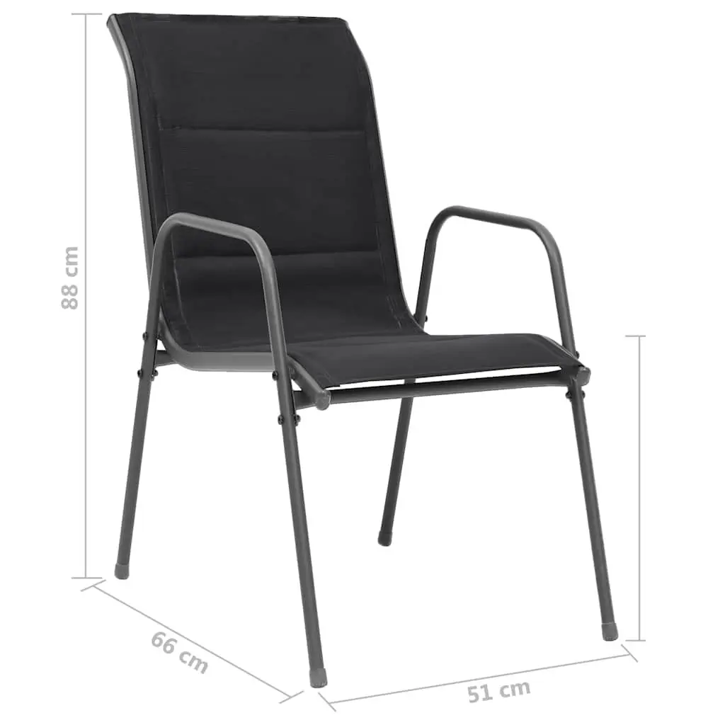 6-Piece Outdoor Dining Chairs Set