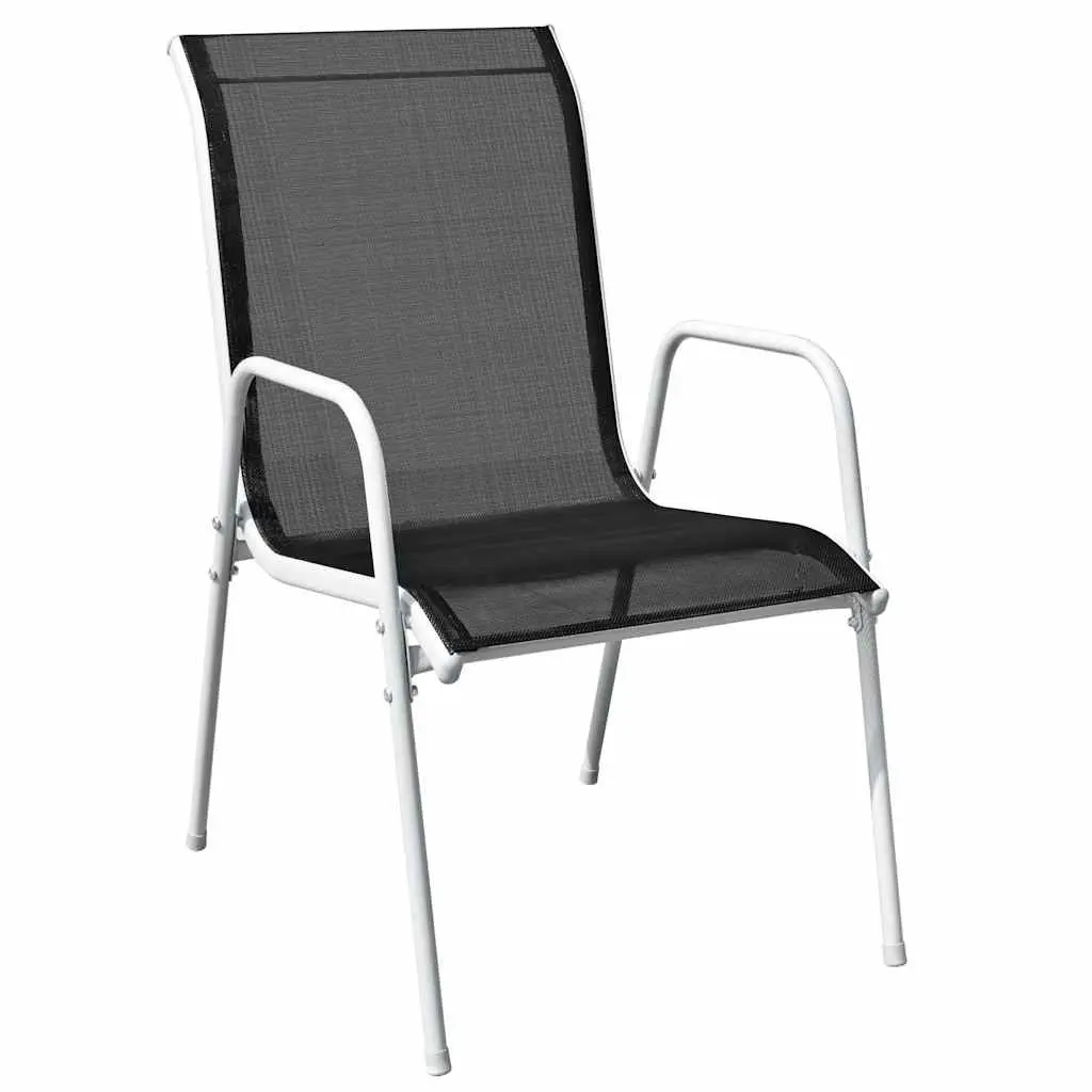 3 Piece Bistro Set Outdoor Garden Furniture Steel Frame Chairs Table Patio