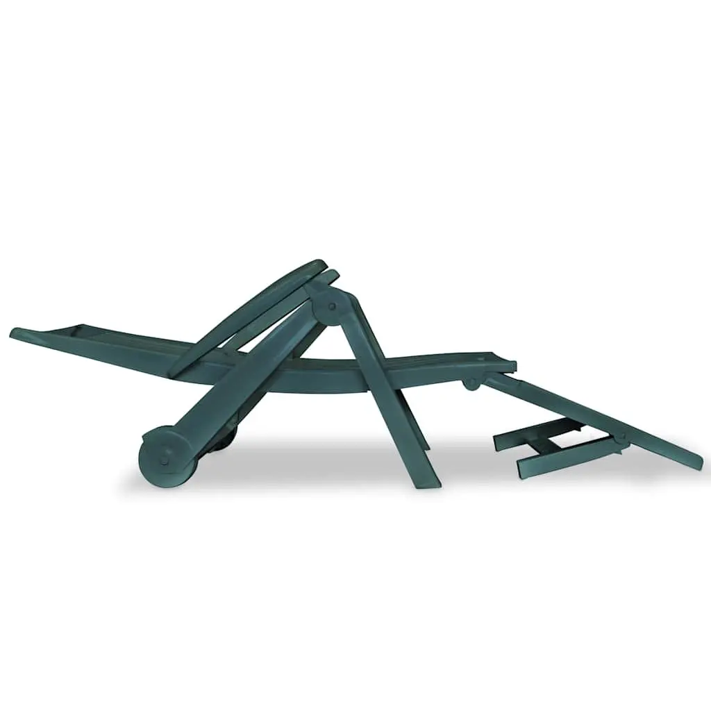 Sun Lounger with Footrest Foldable Reclining Outdoor Garden Patio Deck Chair