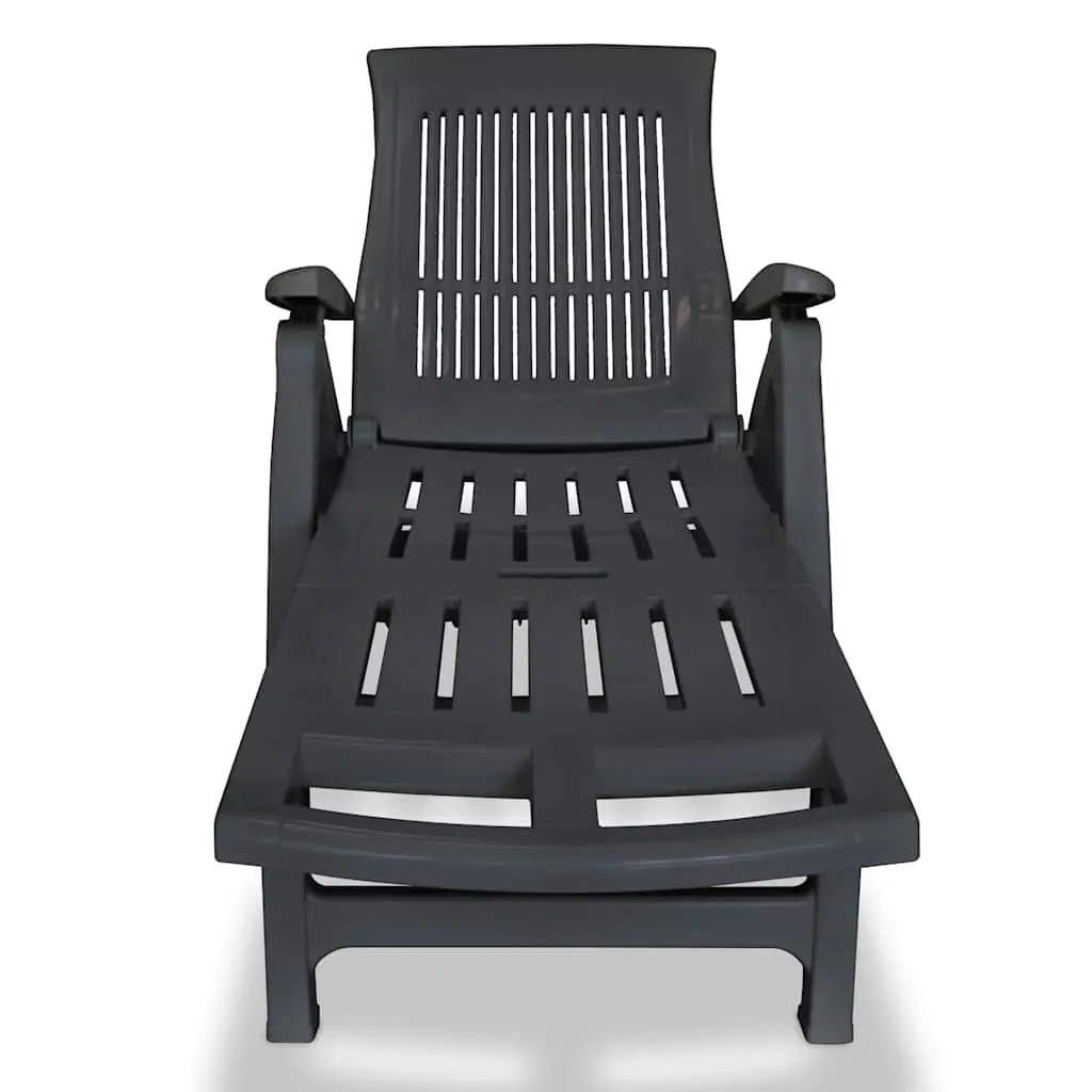 Sun Lounger with Adjustable Backrest and Footrest