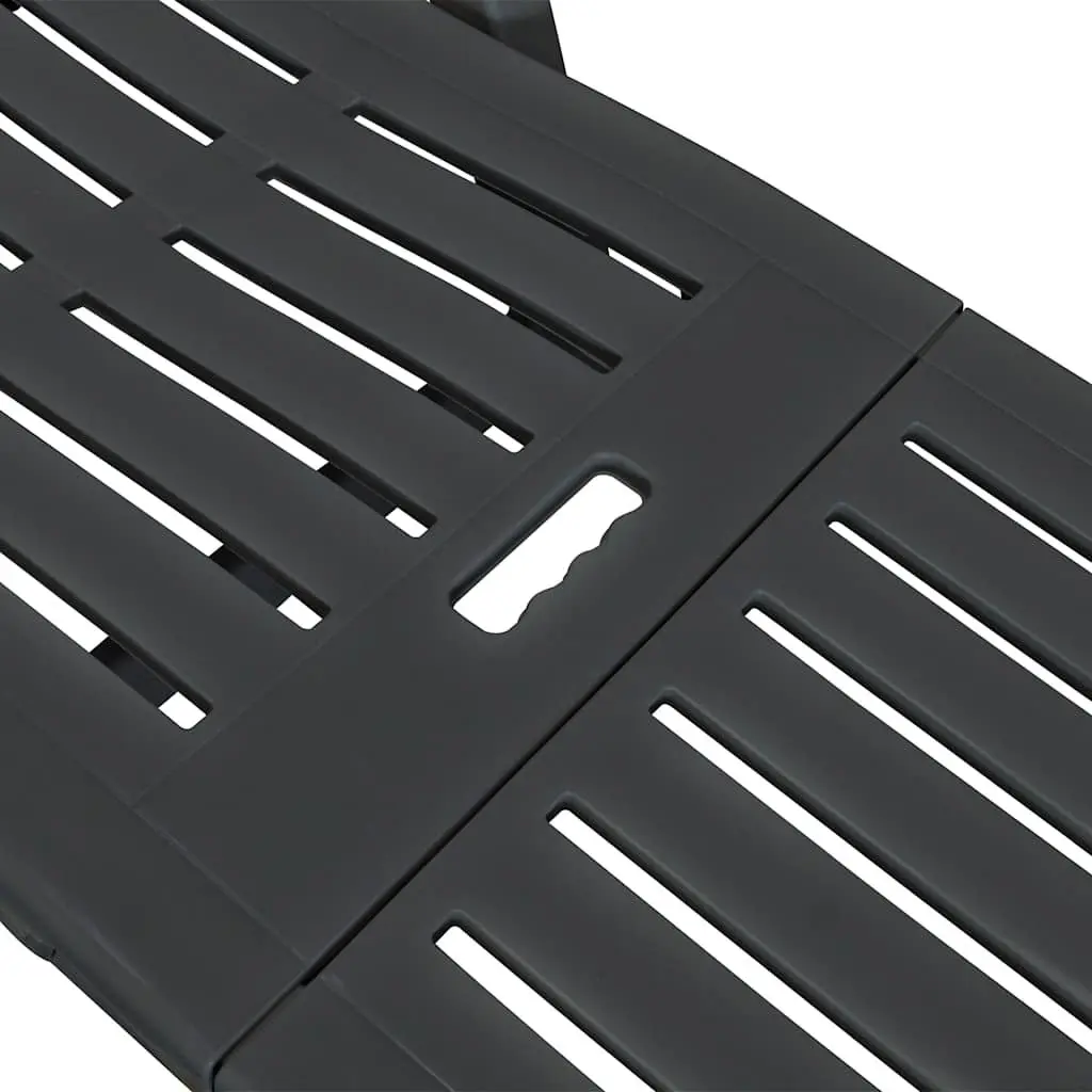 Sun Lounger with Adjustable Backrest and Footrest