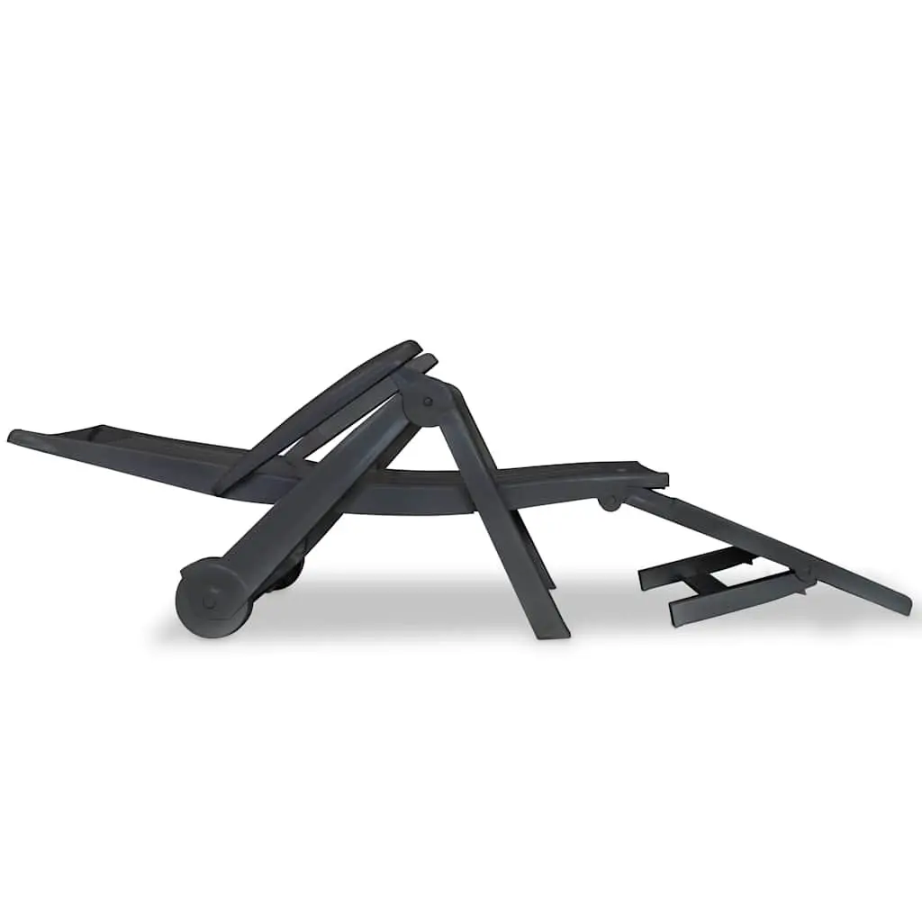 Sun Lounger with Adjustable Backrest and Footrest
