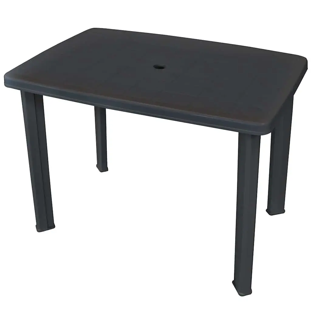 Garden Table Anthracite Outdoor Dining Furniture Patio 101x68x72cm