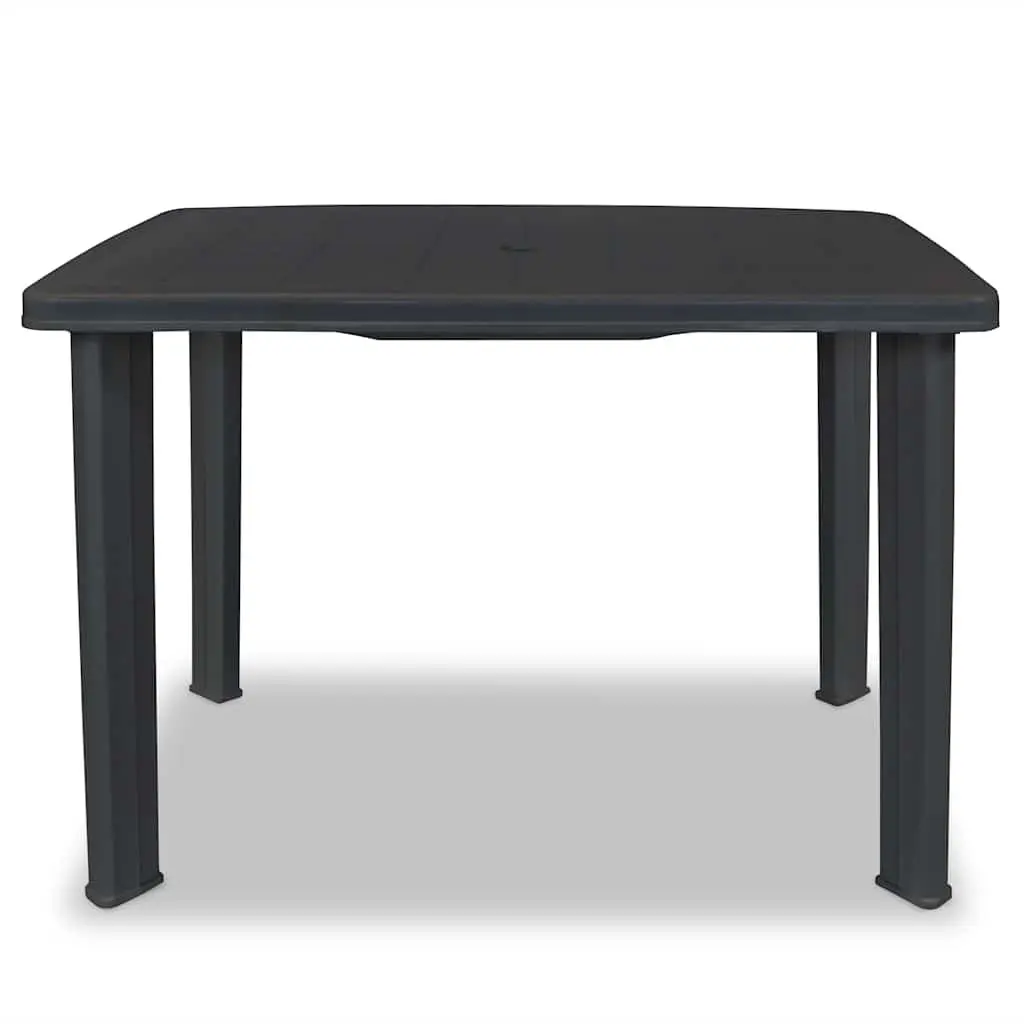 Garden Table Anthracite Outdoor Dining Furniture Patio 101x68x72cm