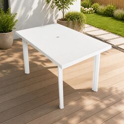 Specifications of Outdoor Dining Table - White Plastic