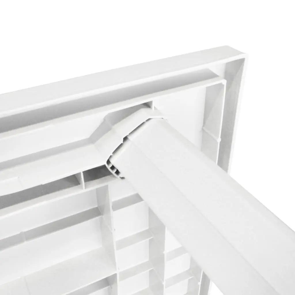 Outdoor Dining Table for Patio Garden 126 x 76 x 72 cm Weather-Resistant Plastic White