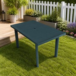 Garden Table Specifications: 126x76x72 cm, Plastic