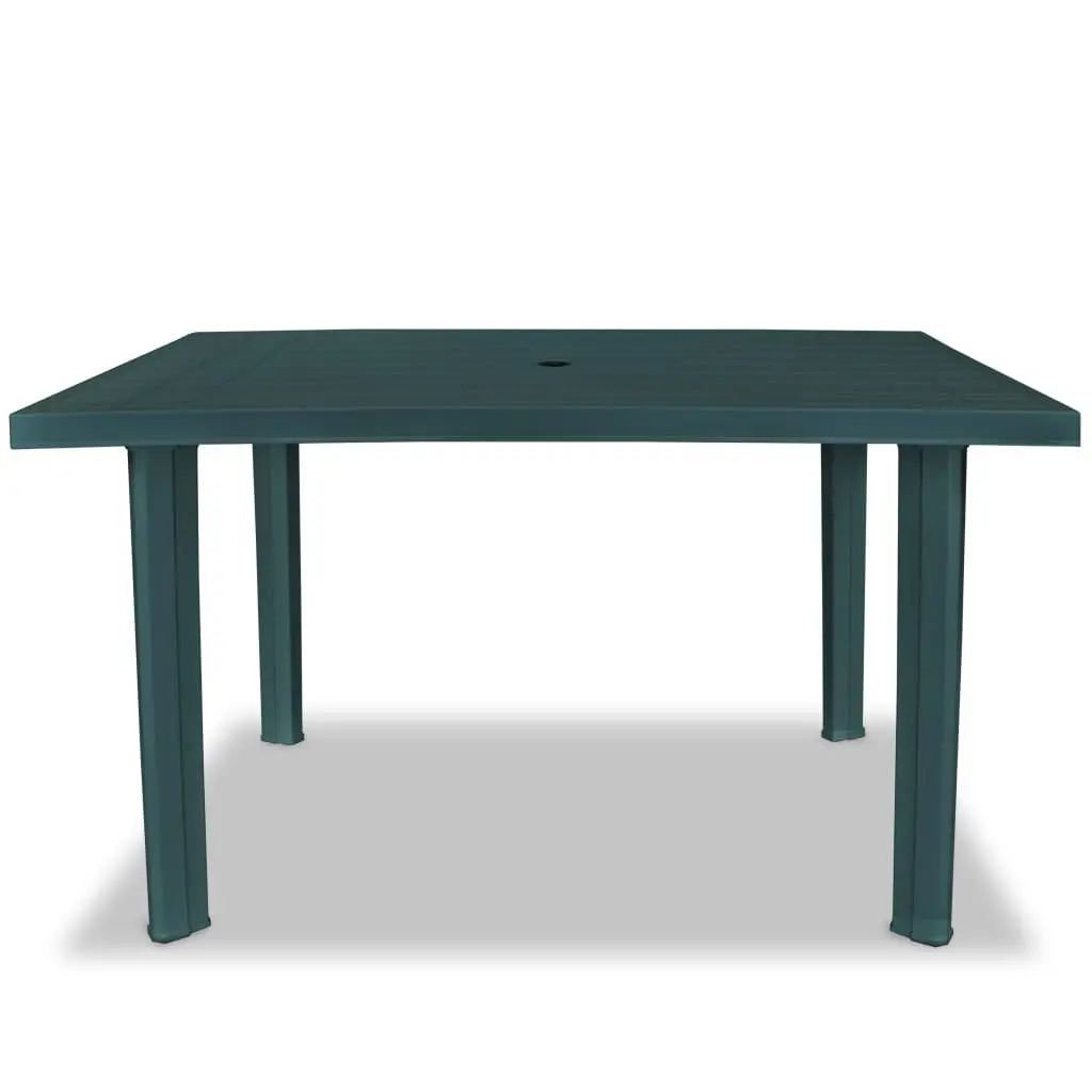 Garden Outdoor Dining Table Plastic Weather Resistant Patio Furniture with