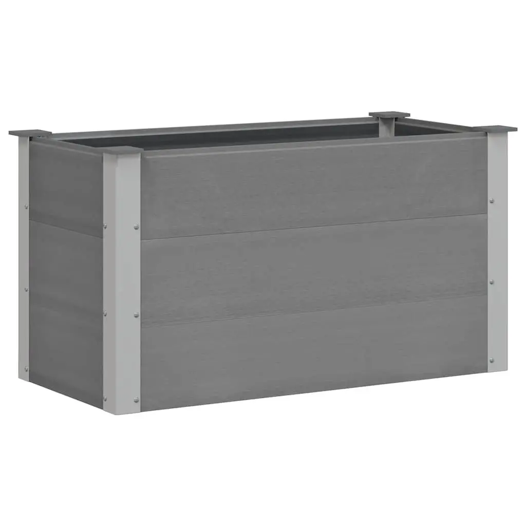 Garden Raised Bed Planter Outdoor Flower Box Plant Container 100x50x54cm Grey