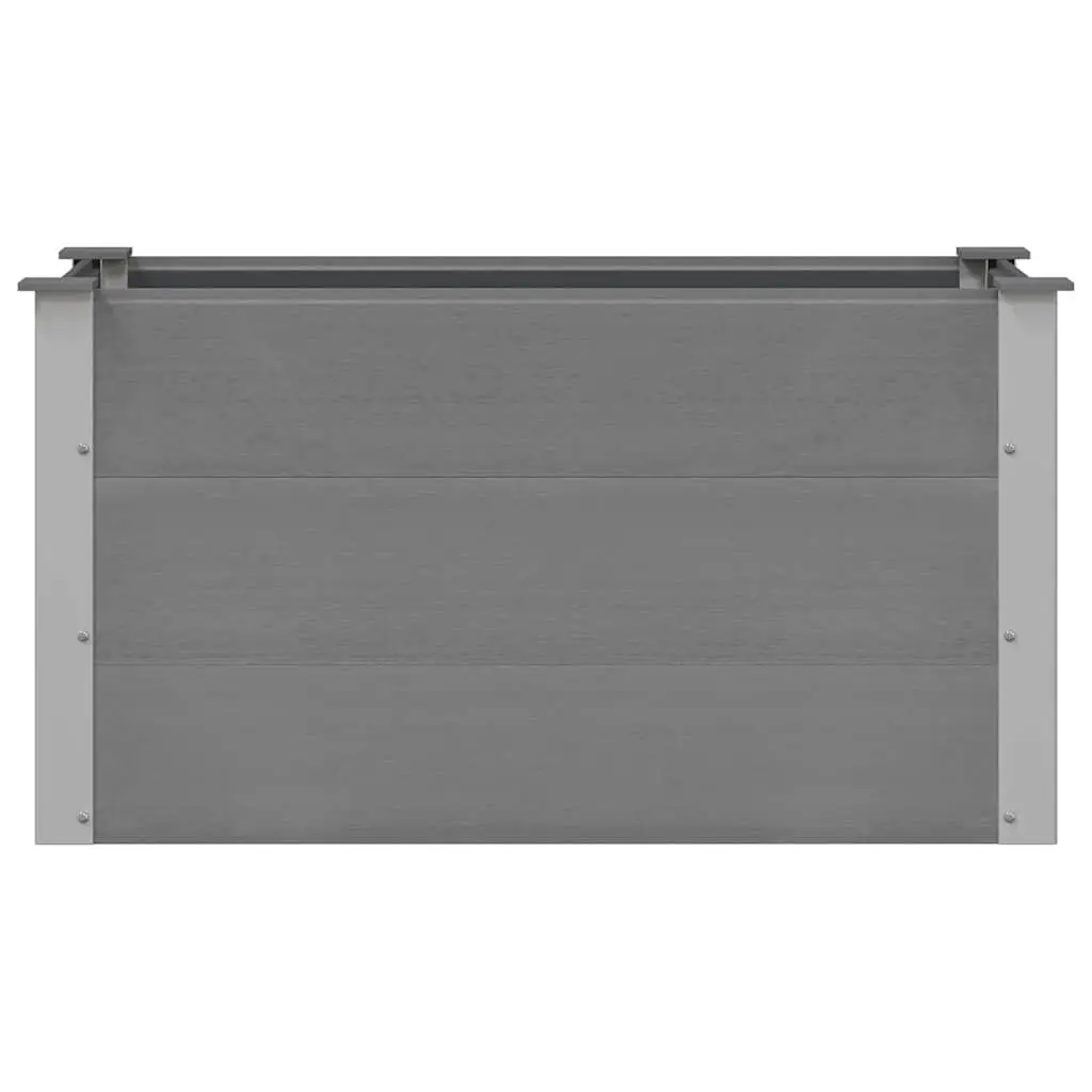 Garden Raised Bed Planter Outdoor Flower Box Plant Container 100x50x54cm Grey