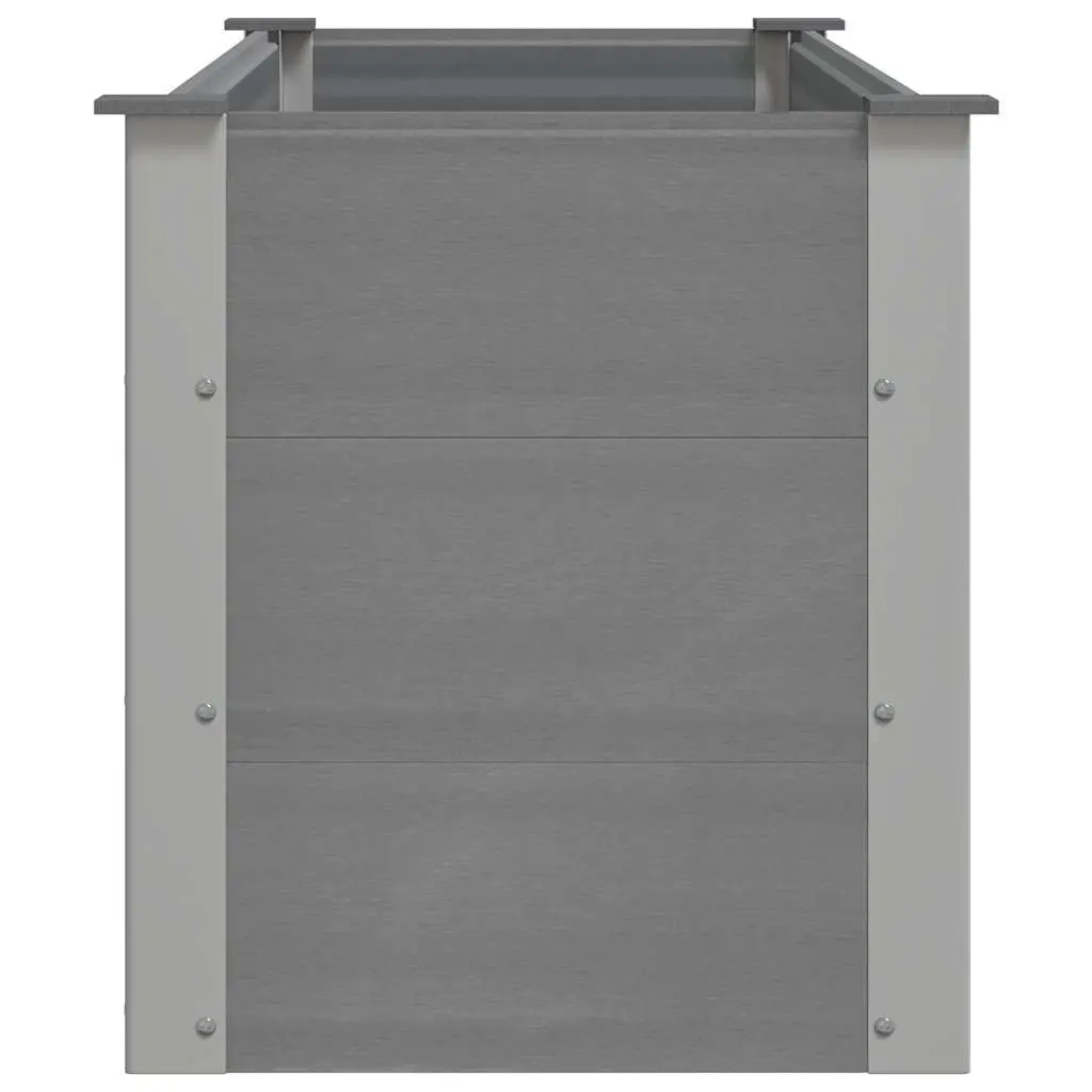 Garden Raised Bed Planter Outdoor Flower Plant Box 150x50x54cm Grey