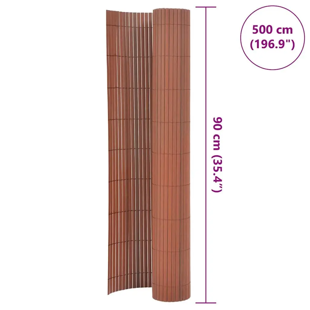 Double-Sided Garden Fence Panel 90x500cm