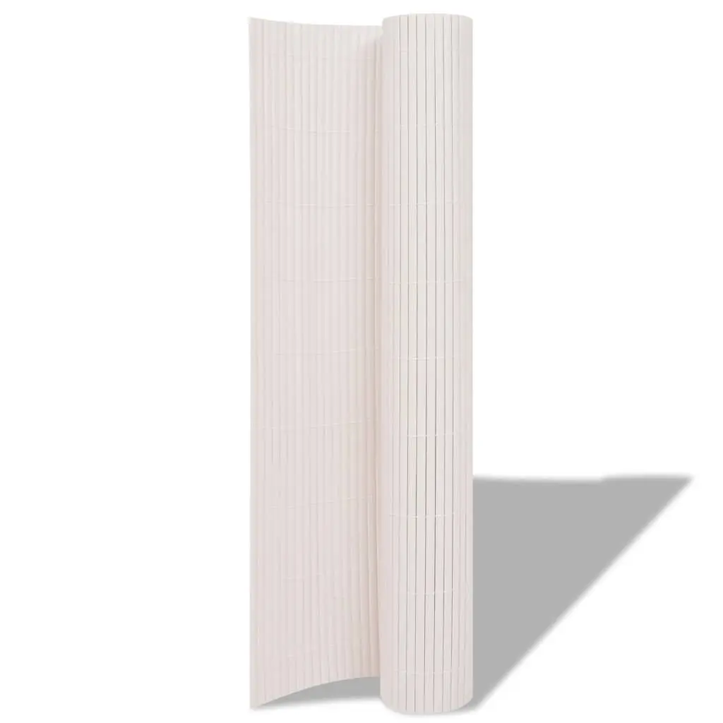 Garden Fence Panel White 150 x 300 cm PVC Outdoor Barrier Enclosure Privacy