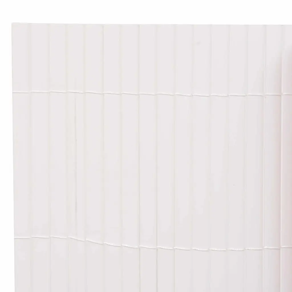 Garden Fence Panel White 150 x 500 cm Outdoor Patio Enclosure Barrier