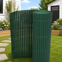 Garden Fence Panel Specifications: 150 x 500 cm Green PVC
