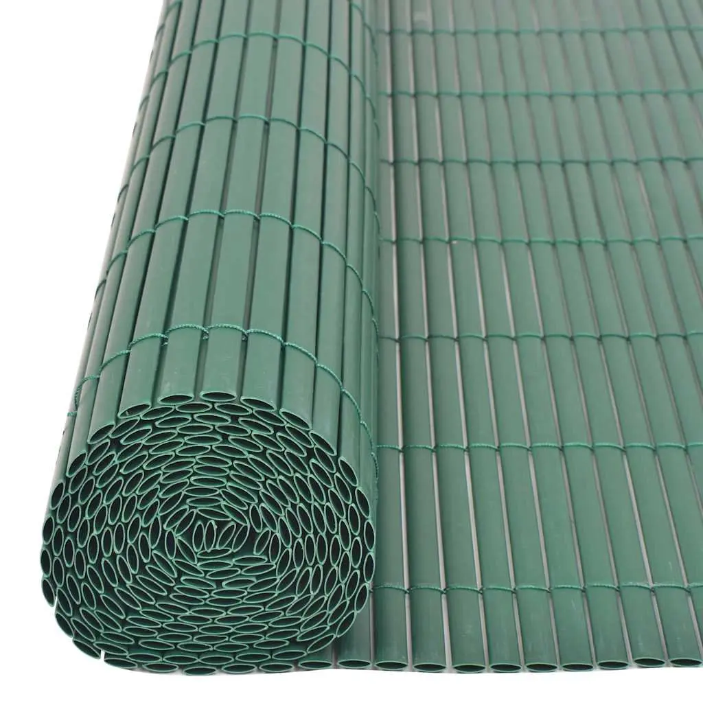 Garden Fence Panel 150 x 500 cm Green Outdoor Privacy Barrier PVC Enclosure
