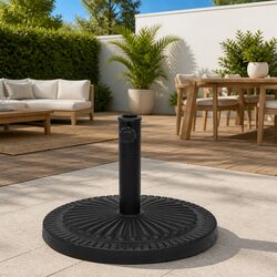 Specifications of Black Parasol Base with Locking Bolt