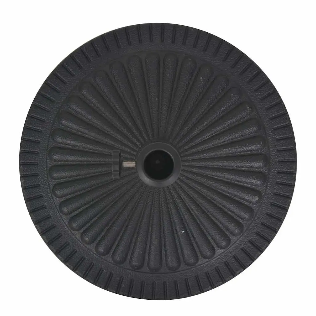 Parasol Base Outdoor Garden Umbrella Stand Black 57 mm with Locking Bolt and Adapters