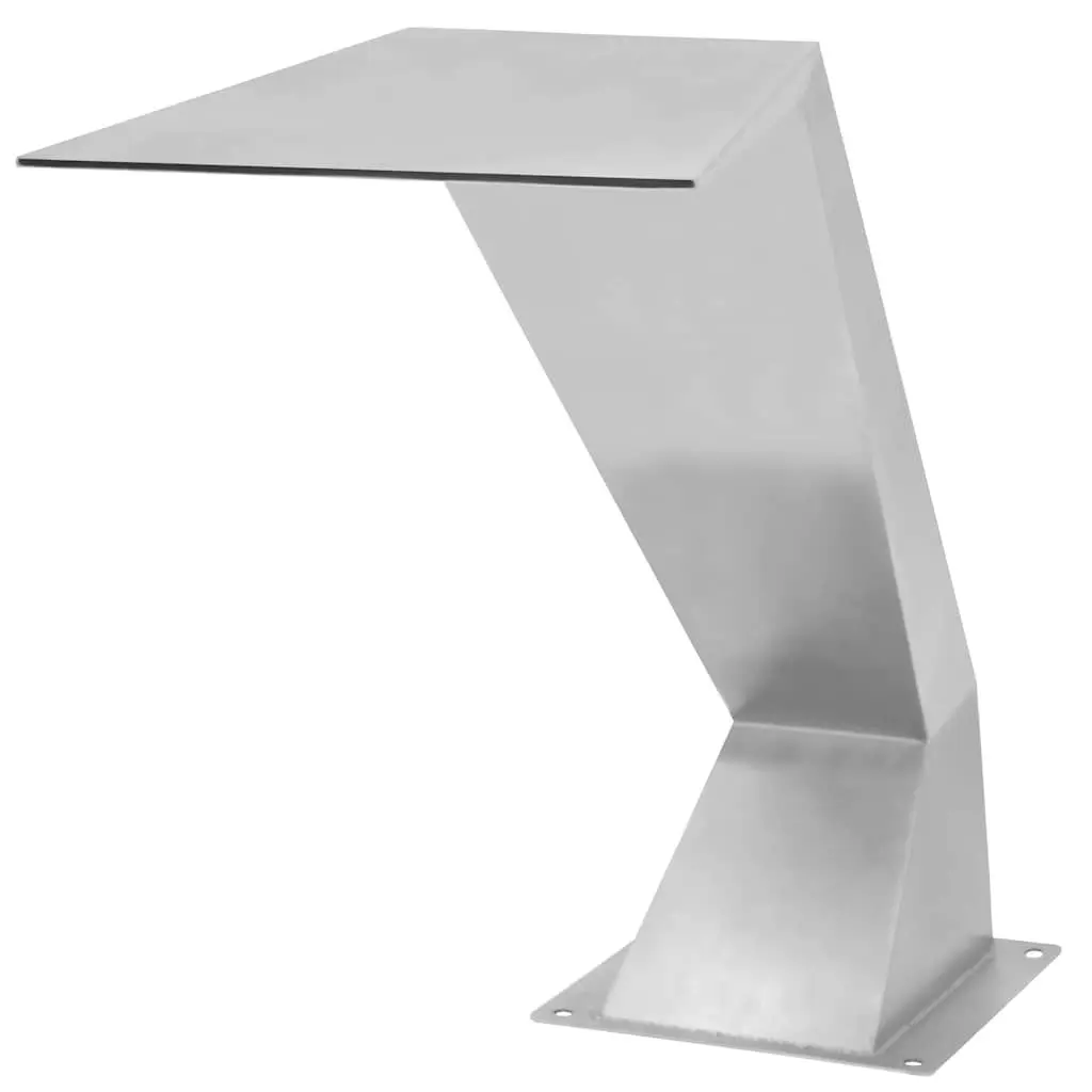 Pool Fountain Outdoor Garden Pond Silver Stainless Steel 64 x 30 x 52 cm
