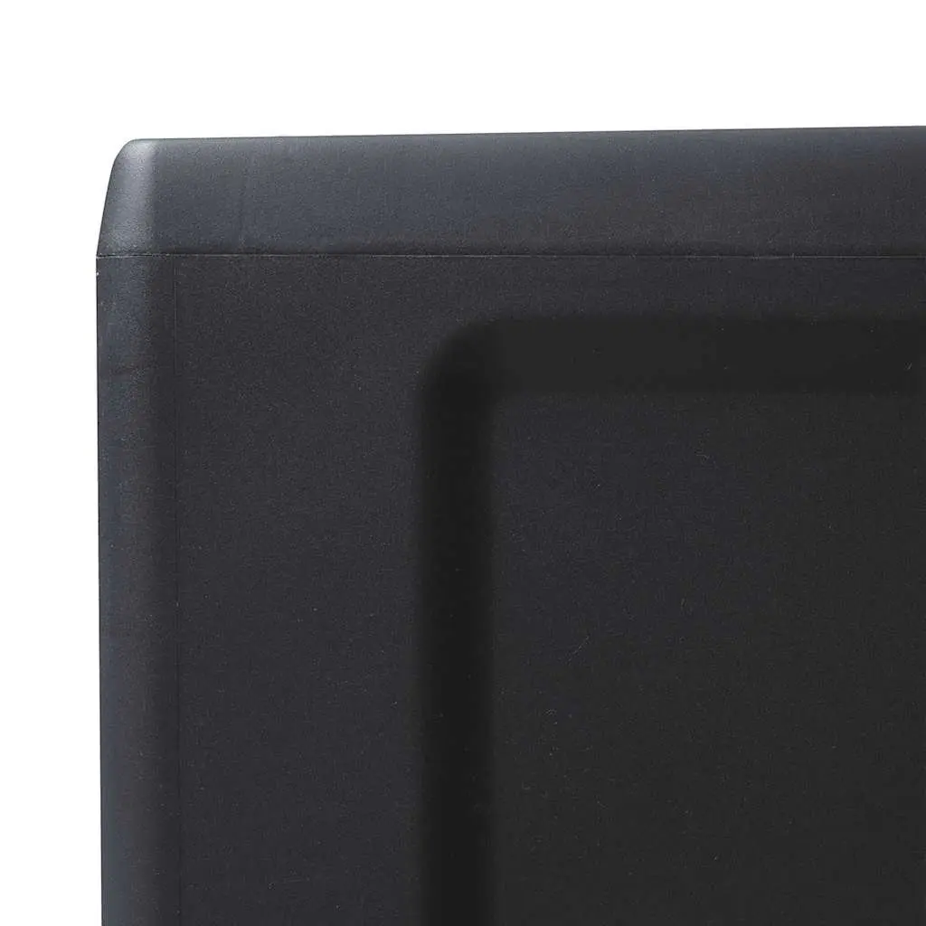 Black Outdoor Storage Cabinet with Two Adjustable Shelves