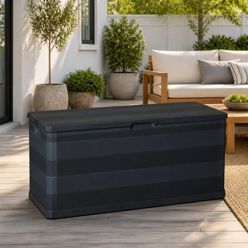 Garden Storage Box Outdoor Patio 117x45x56cm