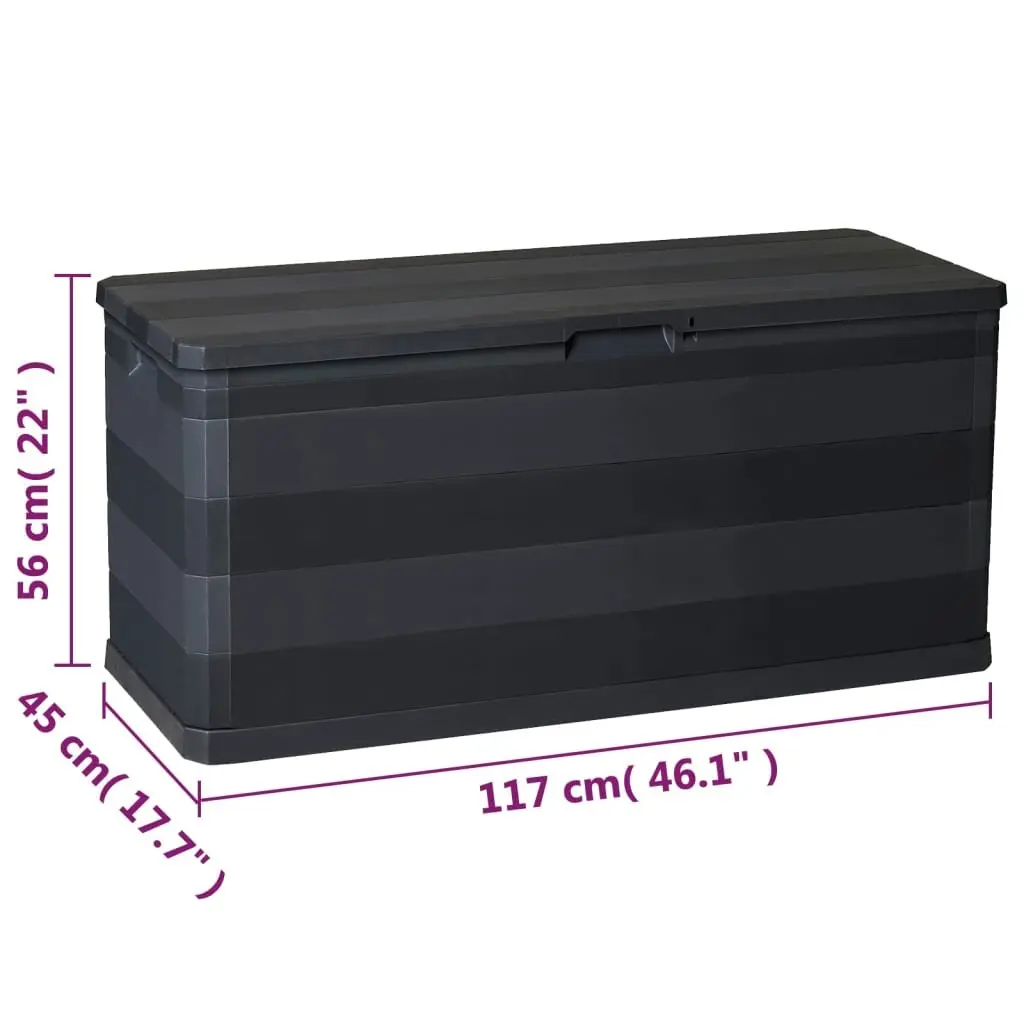 Garden Storage Box Outdoor Patio 117x45x56cm