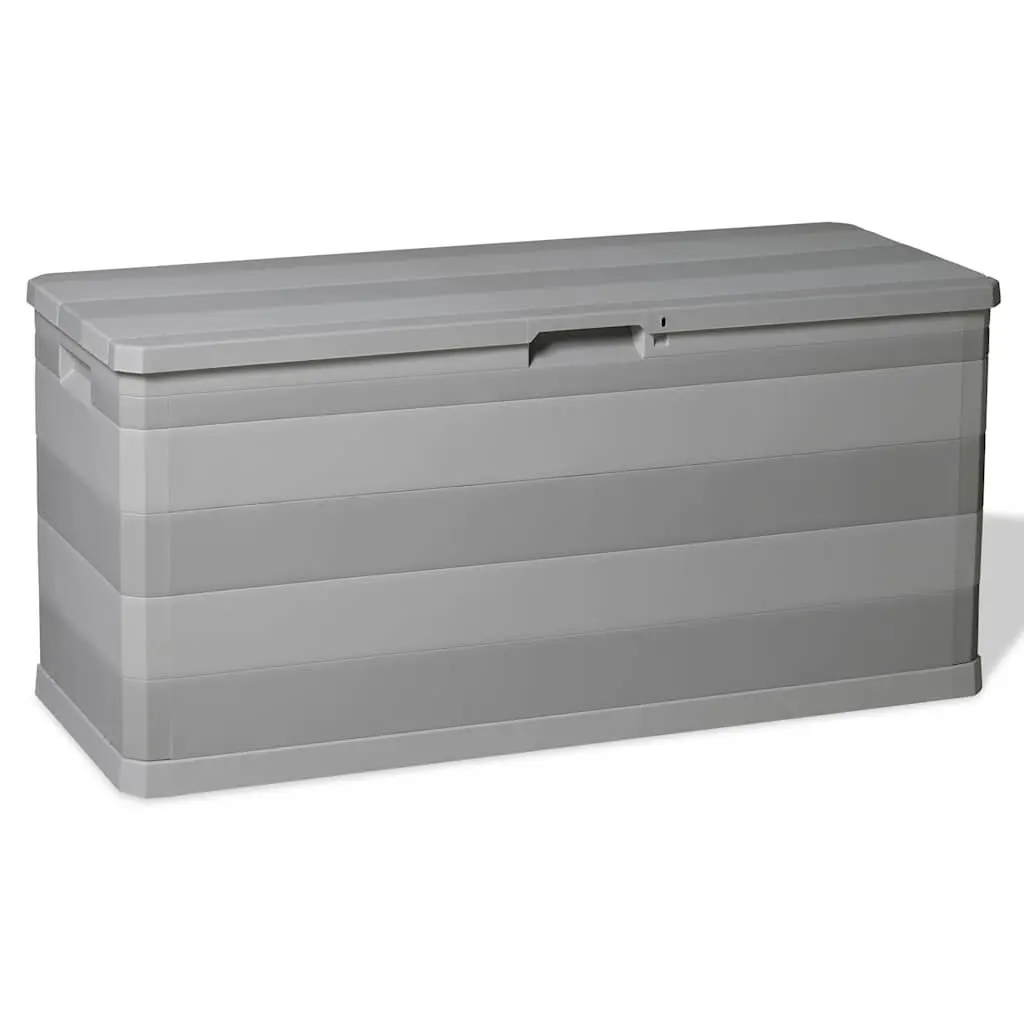 Garden Storage Box Outdoor Patio 117 x 45 x 56 cm Grey