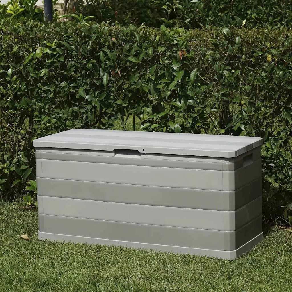 Garden Storage Box Outdoor Patio 117 x 45 x 56 cm Grey