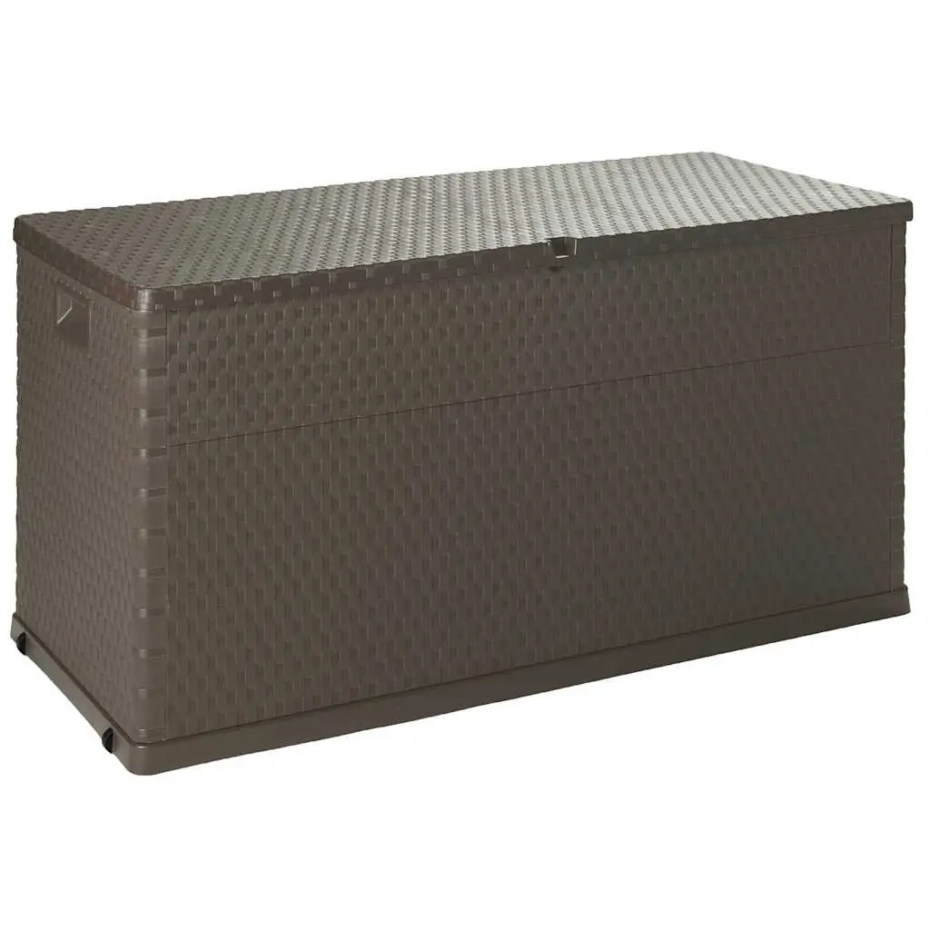 Garden Storage Box Outdoor Patio Brown 120 x 56 x 63 cm