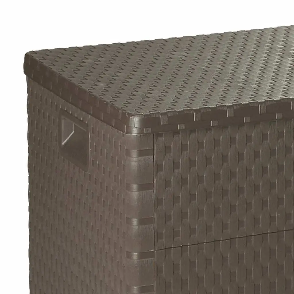 Garden Storage Box Outdoor Patio Brown 120 x 56 x 63 cm