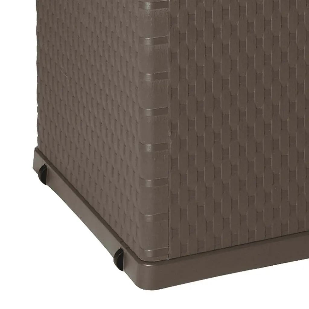 Garden Storage Box Outdoor Patio Brown 120 x 56 x 63 cm