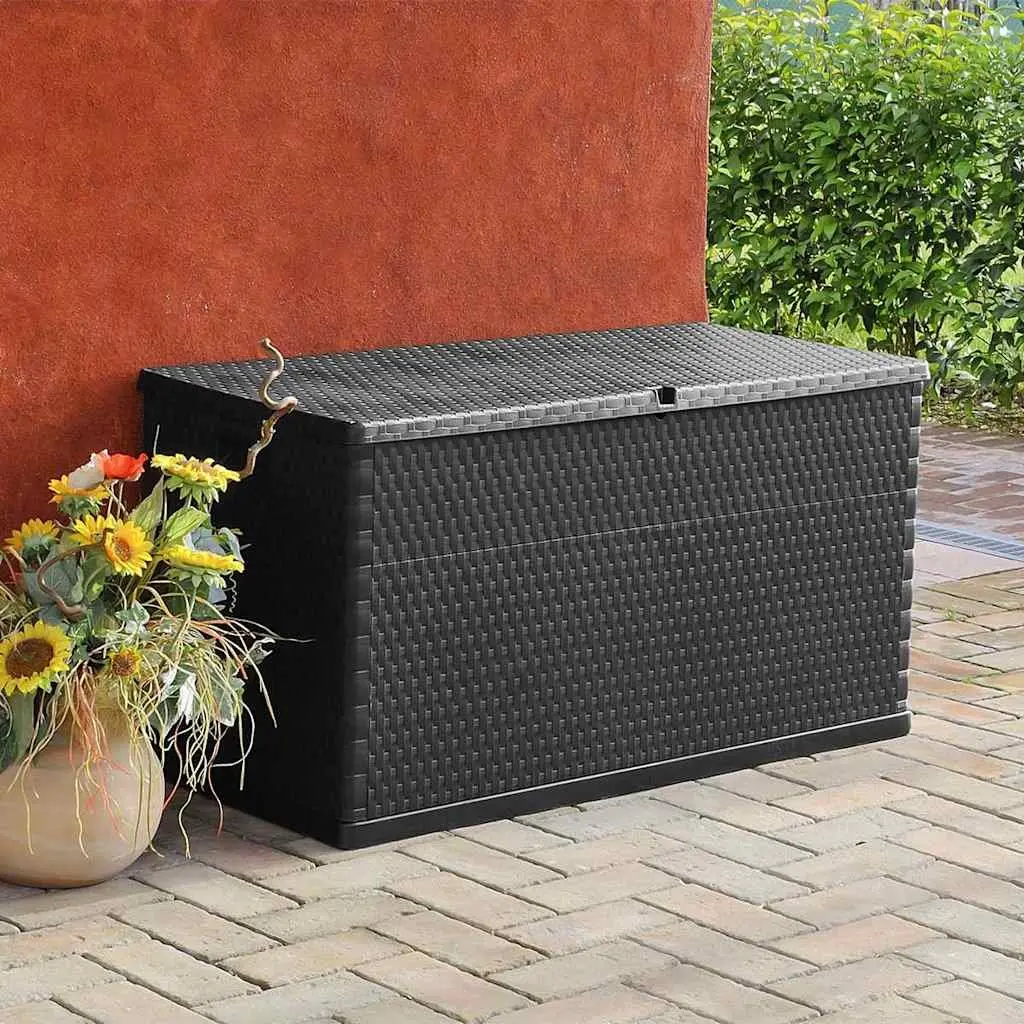 Anthracite Garden Storage Box 120x56x63cm