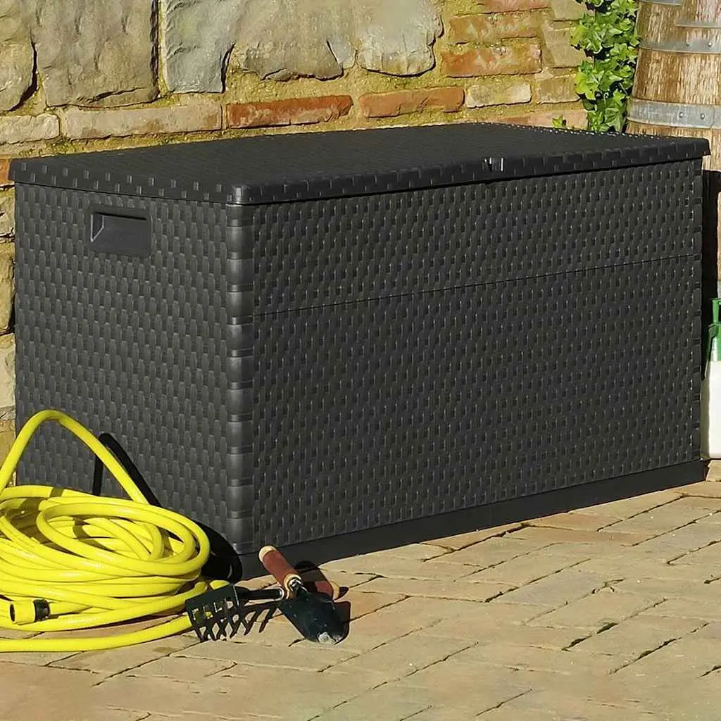 Anthracite Garden Storage Box 120x56x63cm
