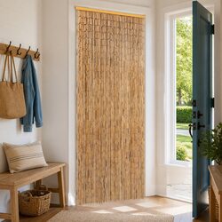 Bamboo Door Curtain Insect Screen Specifications: Brown 56x185 cm