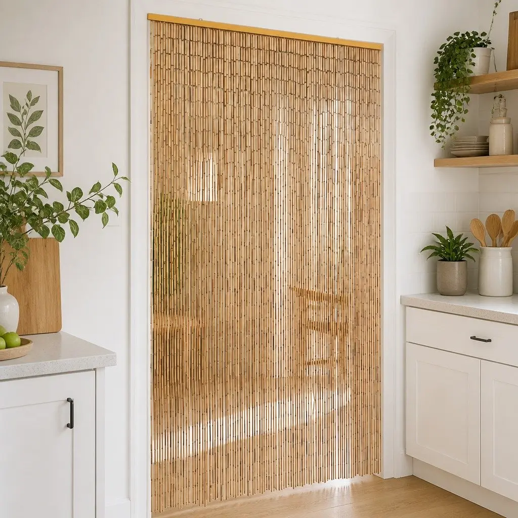 Bamboo Door Curtain for Entrance 100x200 cm