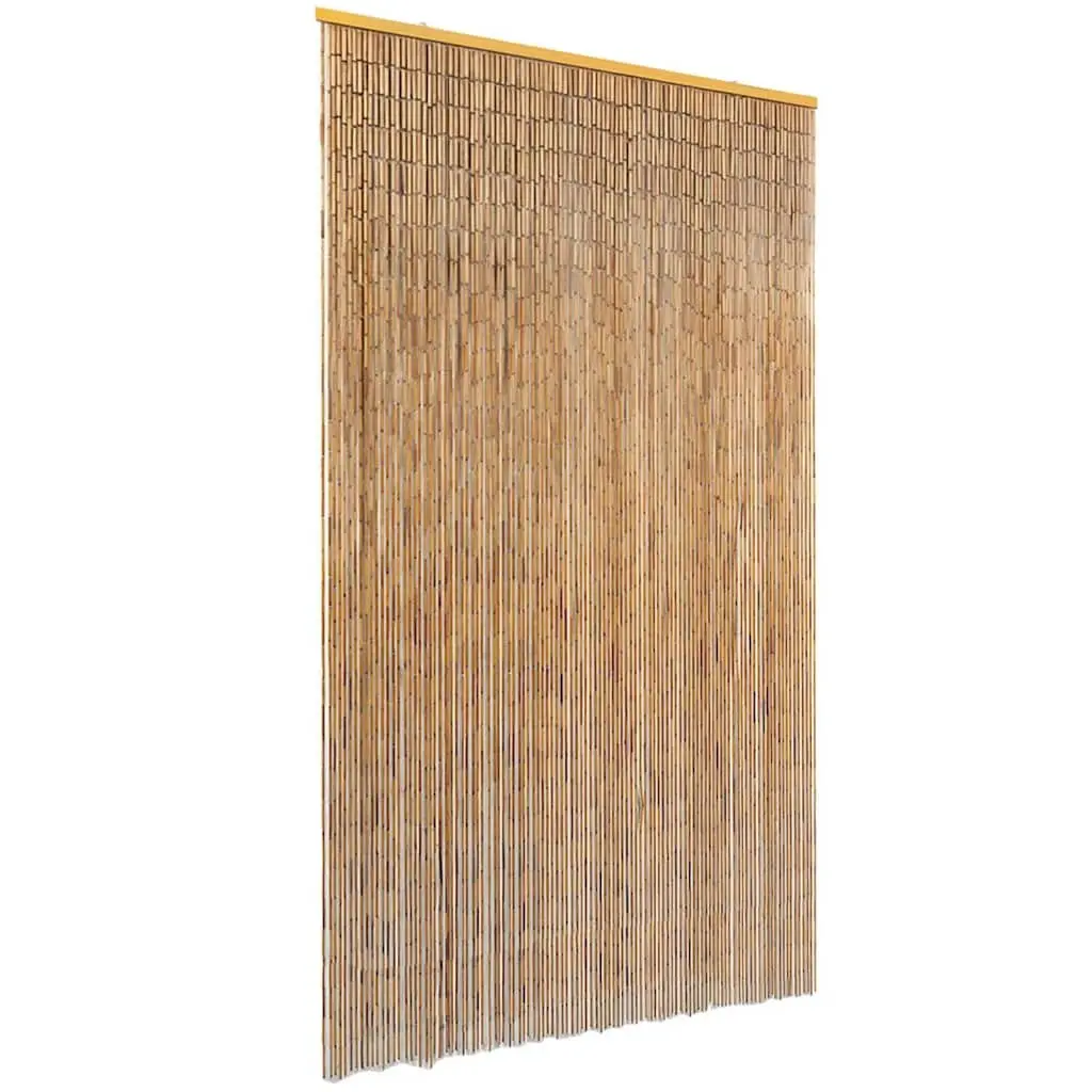 Bamboo Door Curtain Brown 120x220 cm Insect Screen Privacy Decor