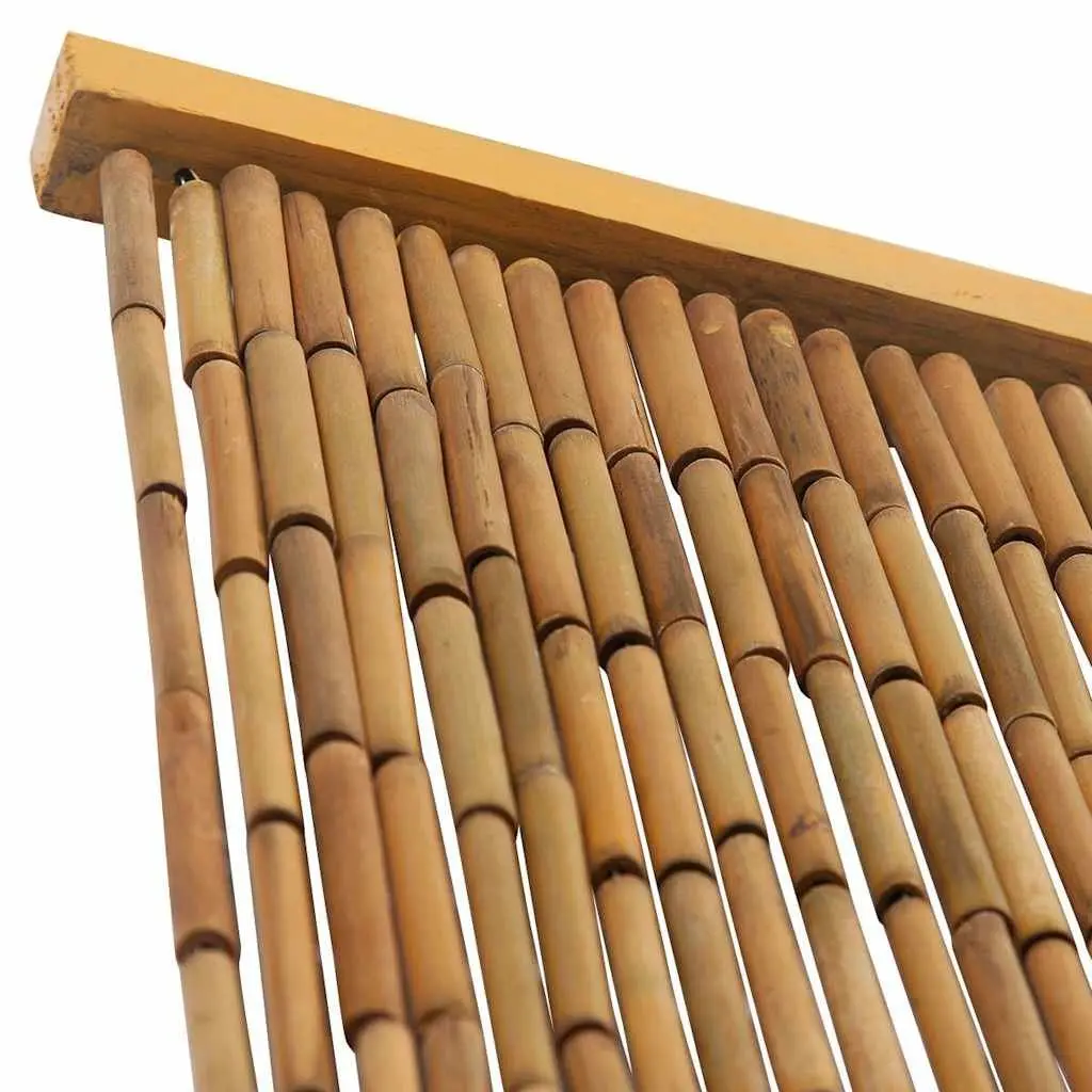 Bamboo Door Curtain Brown 120x220 cm Insect Screen Privacy Decor